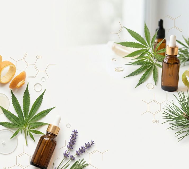 Terpenai ir aromatiniai kanapių junginiai